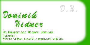 dominik widmer business card